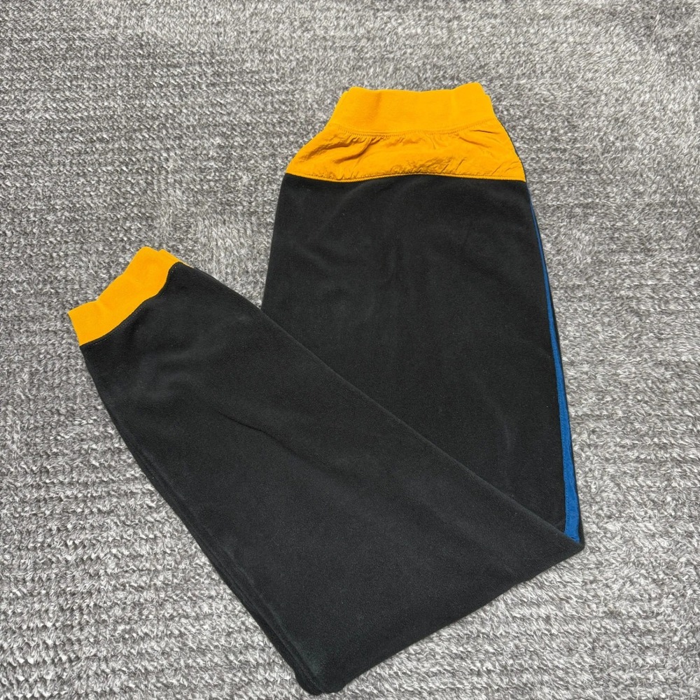 Nike Mens Fleece Pants Sweatpants Joggers L Black Blue Yellow‎ Athletic